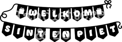 Raamsticker 'welkom'