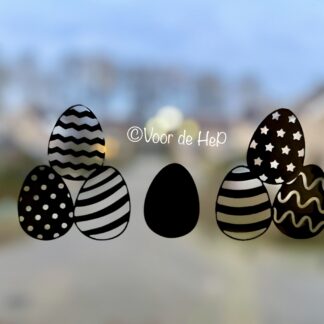 Raamsticker set 'Paaseieren'