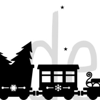 Raamsticker 'Christmas Express'